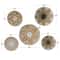 Brown Seagrass Bohemian Wall Decor, Set of 5 13", 19", 16", 14"